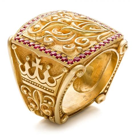 Browse an amazing selection of wedding bands and rings for him. Cross and Crown Hand Carved Men's Ring #101510 Bellevue Seattle Joseph Jewelry
