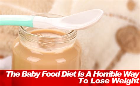 Weaning from breastfeeding is the process of switching a baby's diet from breast milk to other foods and drinks. The Baby Food Diet Is A Horrible Way To Lose Weight | Slism