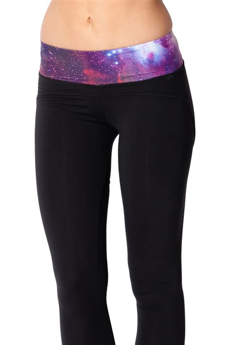 Galaxy Purple Yoga Pants Black Milk Clothing