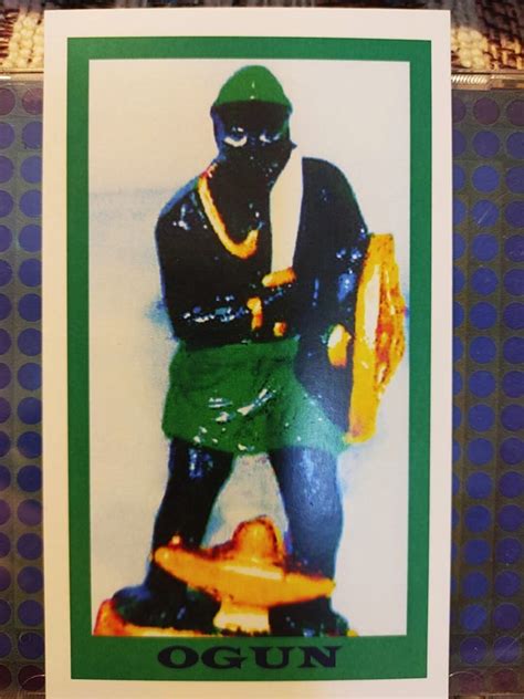 Ogun Orisha Prayer Card 7 African Powers Etsy
