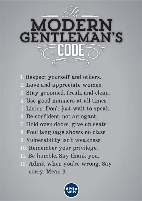 The Modern Gentlemans Code Gentleman Rules Gentleman Quotes Quotes