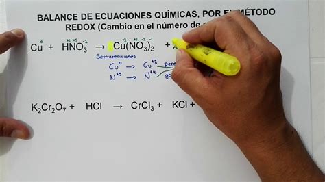 Balance De Ecuaciones Químicas Por El Método Redox Youtube