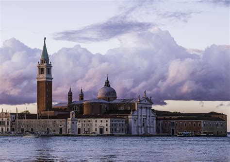 The Beautiful Church Of San Giorgio Maggiore In Venice In The Morning