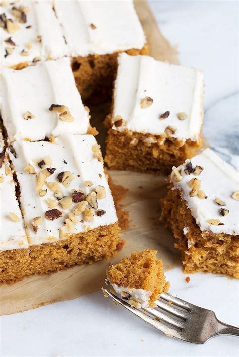 Pumpkin Sheet Cake With Cream Cheese Frosting This Easy And Delicious