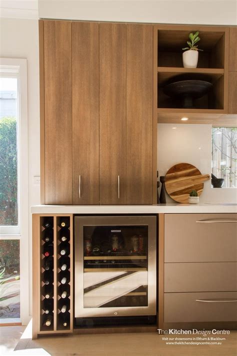 Kitchen cabinet wine racks are available in a variety of sizes. Wine Fridge - polytec Sepia Oak RAVINE kitchen storage and ...