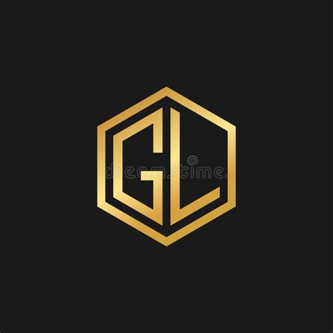 Vector Graphic Initials Letter Gl Logo Design Template Stock Vector