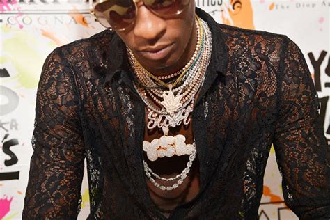Atlanta Ga August 15 Young Thug Jewelry Detail Attends His 25th