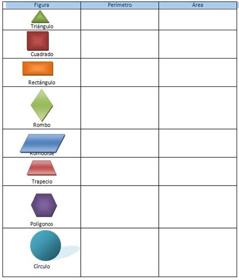 Arriba 93 Imagen Ejercicios De áreas Y Perímetros De Figuras