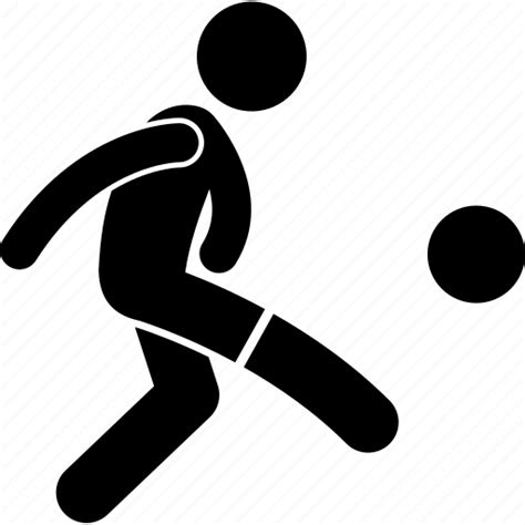 Football Kick Kicking Player Soccer Icon Download On Iconfinder
