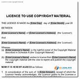 Artwork License Agreement Template Pictures