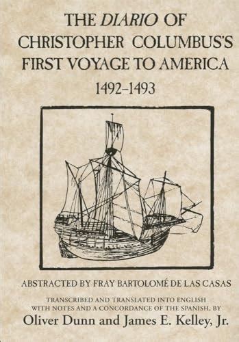 The Diario Of Christopher Columbuss First Voyage To America 14921493