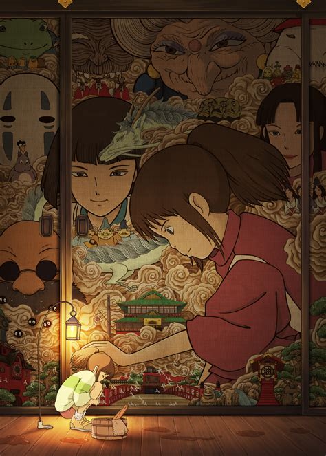 Wallpaper Spirited Away Cartoon Hayao Miyazaki 5852x8192