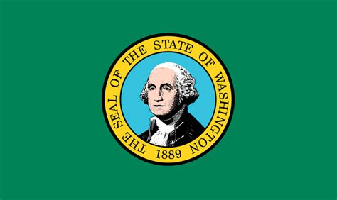 Washington State Information Symbols Capital Constitution Flags