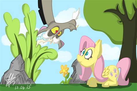 Discord And Fluttershy By Doctordiscordrussia On Deviantart