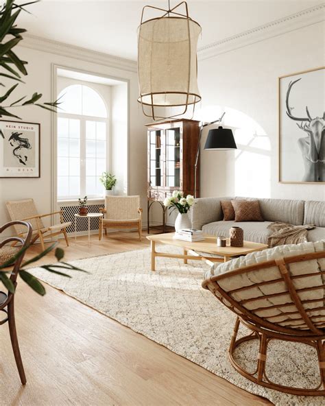 Neutral Yet Eclectic 30 Minimalist Bohemian Living Rooms That Wont