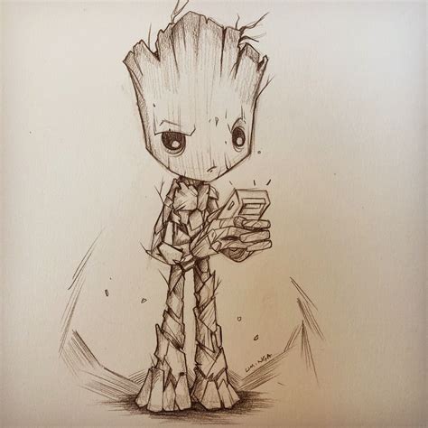 Snap, tough, & flex cases created by independent artists. Chris Uminga | "You got a set of acorns on you". Teenage Groot is growing on me, wasn't sure ...