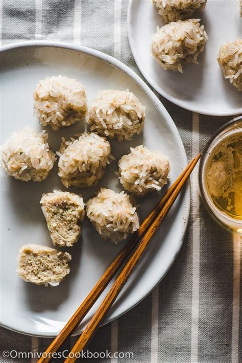 Pearl Balls Steamed Meatballs In Sticky Rice 珍珠丸子 Omnivores Cookbook