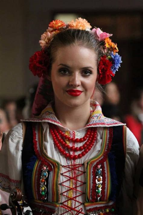 Folk Costume From Krzczonów Lublin Region Polish Folk Costumes Polskie Stroje Ludowe