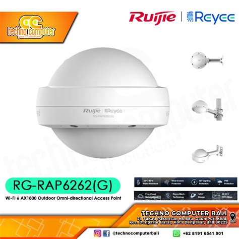Access Point Ruijiereyee Rg Rap6262g Wi Fi 6 Ax1800 Outdoor Omni