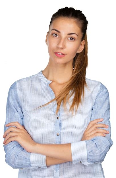 Premium Photo Closeup Portrait Of Young Woman Casual Portrait