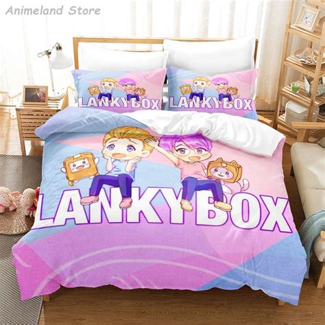 Lankybox Foxy Boxy Bedding Sets Cartoon Bed Linen 3d Print T For