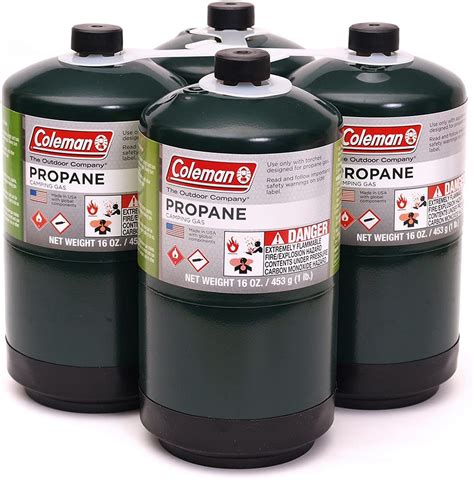 Coleman Propane Fuel Cylinders 4 Pcs16 Oz Each Walmart Canada