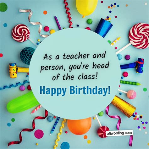 30 Ways To Say Happy Birthday To A Teacher
