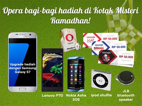It is very famous mobile web browsing tool to access internet to visit to use your daily websites and to save your internet data use opera mini web browser on your smartphone. Raih Jutaan Hadiah di Kotak Misteri Ramadhan Opera