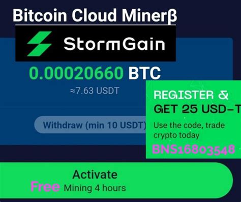 All you need is to press start button to start mining bitcoin!this bitcoin miner is. StormGain Review 2021, Free Bitcoin mining app StormGain ...
