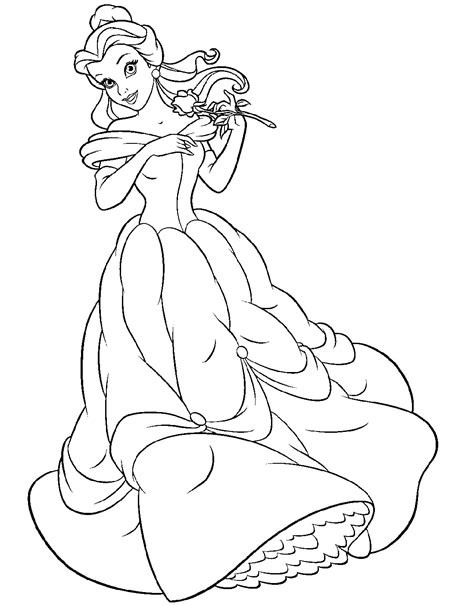 Belle Coloring Pages Archives 101 Coloring