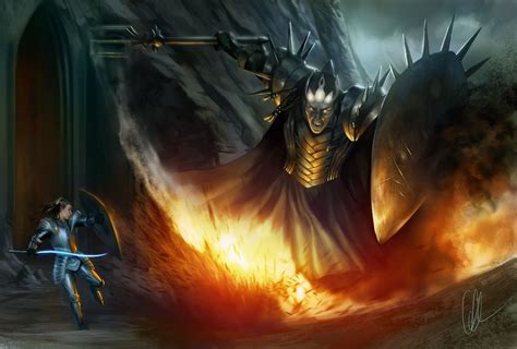 Melkor Vs Fingolfin History Of Middle Earth Middle Earth Art Morgoth