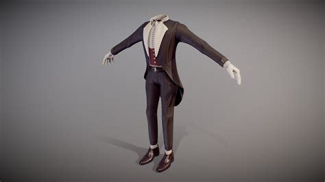 Butler Tailcoat Suit Buy Royalty Free 3d Model By Theon 88b6963
