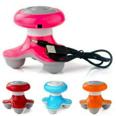 Mini Portable Multi Triangle Massager Electric Handheld Rechargeable Usb Full Body Massage