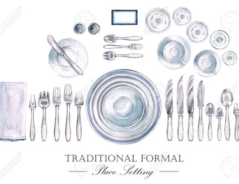 Table Setting Drawing At Getdrawings Free Download