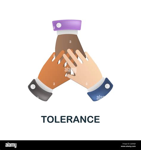 Tolerance Icon In 3d Colored Illustration From Core Values Collection