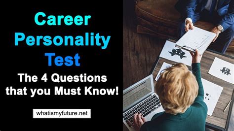 Career Personality Test The 4 Questions That You Must Know