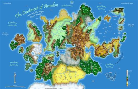 Ansalon Durante Era De Los Mortales Rpg World Fantasy World Map D D