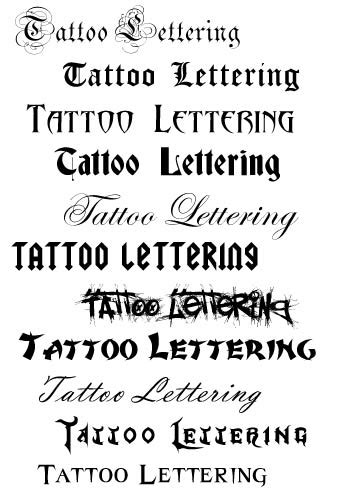 Tattoo Lettering Fonts Astronomy Blog