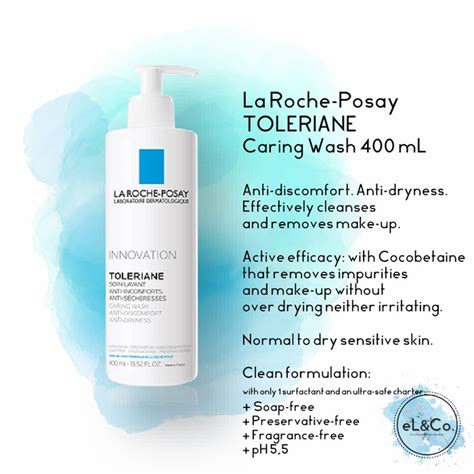 La Roche Posay Toleriane Caring Wash Soin Lavant 400ml Anti Dryness
