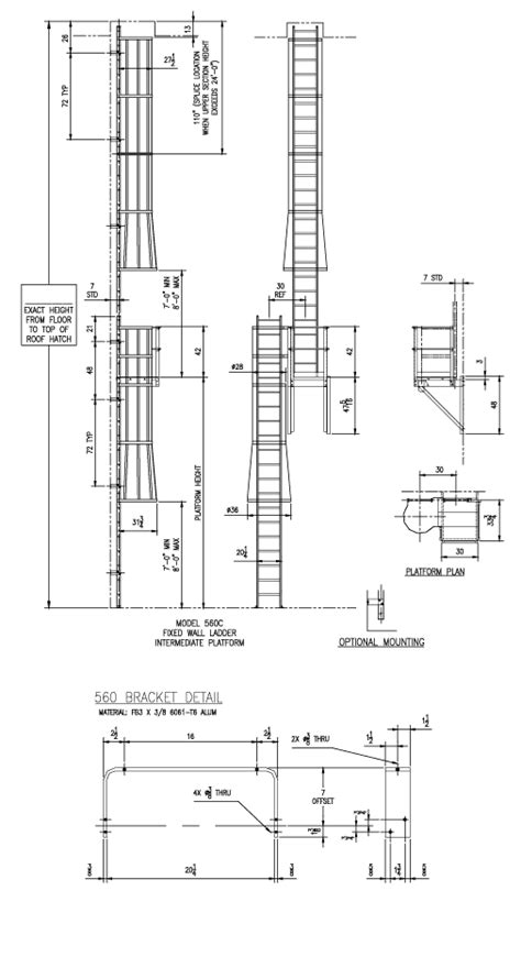 560 Cp Roof Hatch Access Ladder Alaco Ladder