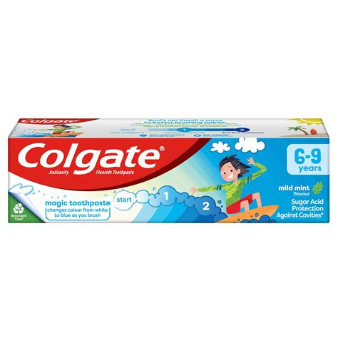 Colgate Kids Mild Mint Toothpaste 75ml 6 9 Years Dental Care