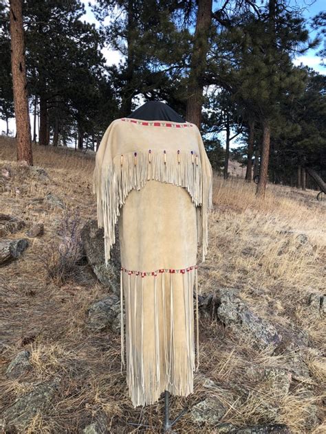 Buckskin Deerskin Native American Dress Plains Indian Etsy
