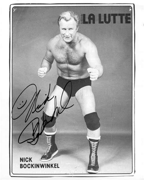 Nick Bockwinkel Signed Magazine Page Signed By Superstars