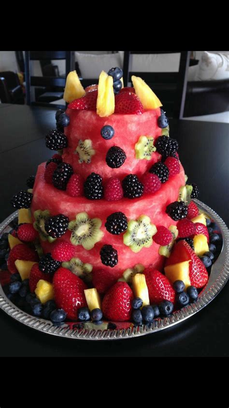 It was actually a learning experience for me not just in how to make it and also what i have been eating all my life. Pin by Carol Neel on Food (With images) | Healthy birthday cakes, Fruit birthday cake, Healthy ...