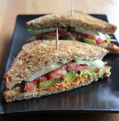 Veggie Sandwich Recipe Popsugar Fitness