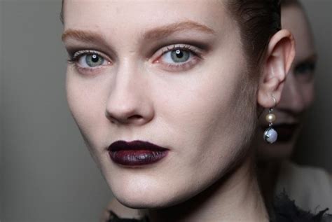 Fall 2012 Beauty Trend Dark Plum Lips Shefinds