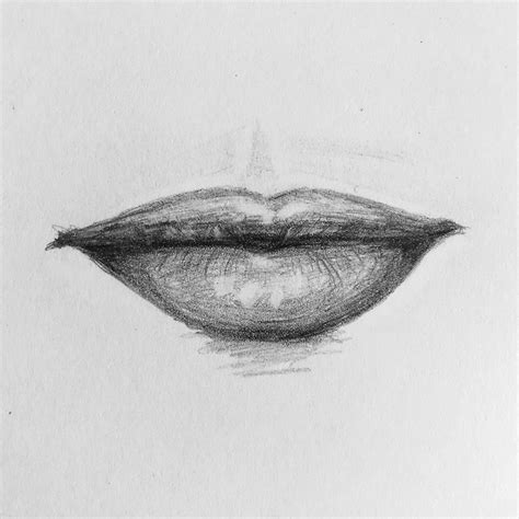 How To Draw A Mouth Step By Step With Pencil