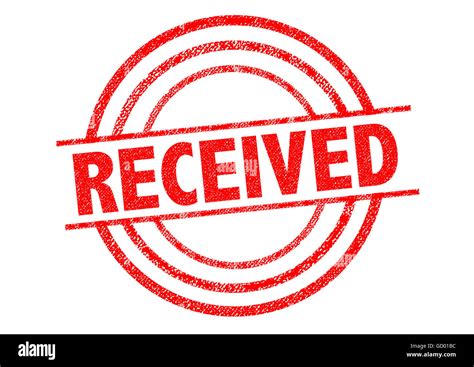 Received Stamp Hi Res Stock Photography And Images Alamy