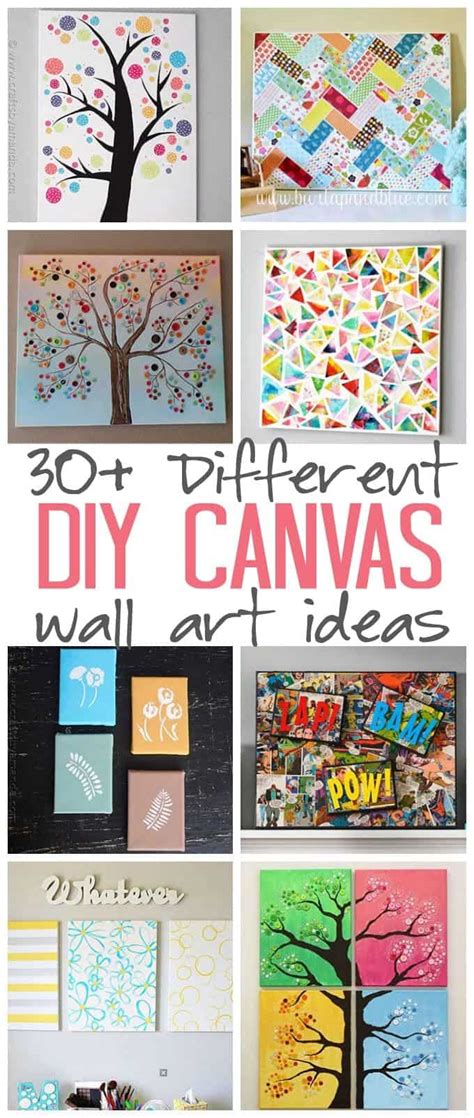 Diy Canvas Wall Art Ideas 30 Canvas Tutorials