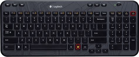 Расположение клавиши Scroll Lock на клавиатуре Mk360 Logitech